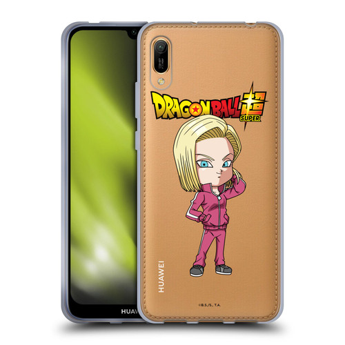 Dragon Ball Super Characters Android 18 Soft Gel Case for Huawei Y6 Pro (2019)