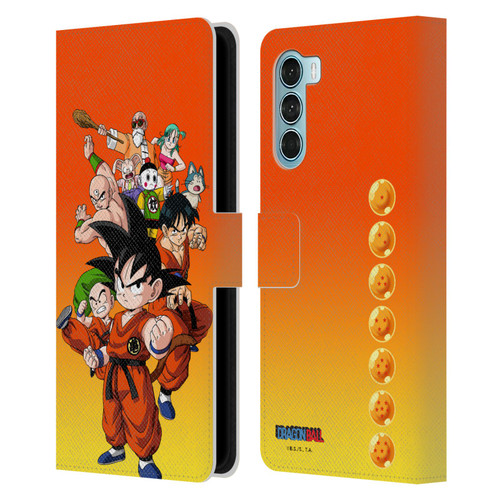 Dragon Ball Characters Group Leather Book Wallet Case Cover For Motorola Edge S30 / Moto G200 5G