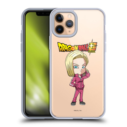 Dragon Ball Super Characters Android 18 Soft Gel Case for Apple iPhone 11 Pro