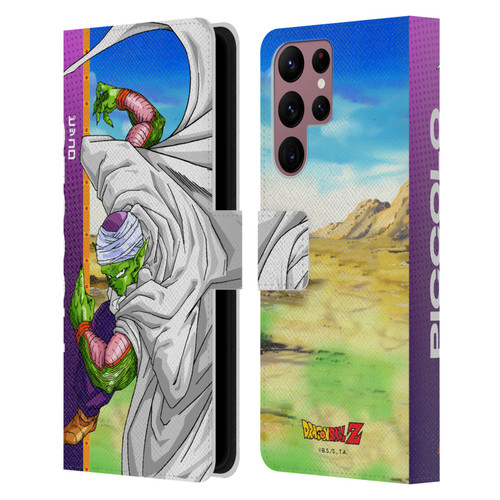Dragon Ball Z Saiyan Arc Characters Piccolo Leather Book Wallet Case Cover For Samsung Galaxy S22 Ultra 5G