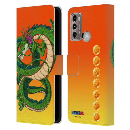 Dragon Ball Characters Shenron Leather Book Wallet Case Cover For Motorola Moto G60 / Moto G40 Fusion