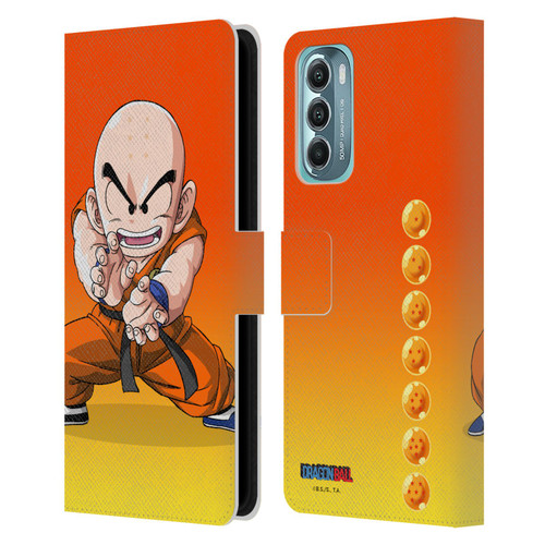 Dragon Ball Characters Krillin Leather Book Wallet Case Cover For Motorola Moto G Stylus 5G (2022)