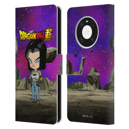Dragon Ball Super Characters Android 17 Leather Book Wallet Case Cover For Huawei Mate 40 Pro 5G