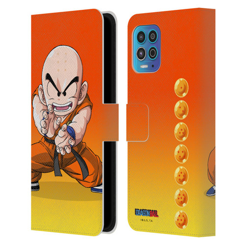 Dragon Ball Characters Krillin Leather Book Wallet Case Cover For Motorola Moto G100