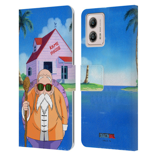 Dragon Ball Characters Master Roshi Leather Book Wallet Case Cover For Motorola Moto G53 5G