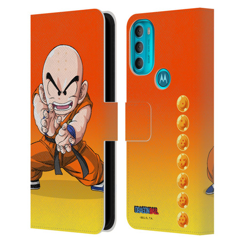 Dragon Ball Characters Krillin Leather Book Wallet Case Cover For Motorola Moto G71 5G