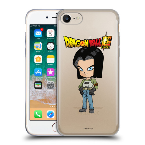 Dragon Ball Super Characters Android 17 Soft Gel Case for Apple iPhone 7 / 8 / SE 2020 & 2022
