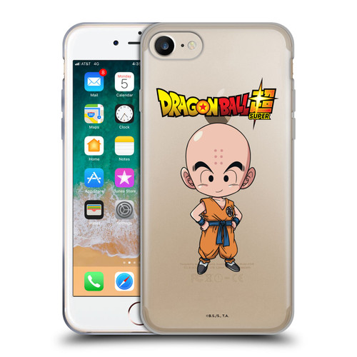 Dragon Ball Super Characters Krillin Soft Gel Case for Apple iPhone 7 / 8 / SE 2020 & 2022