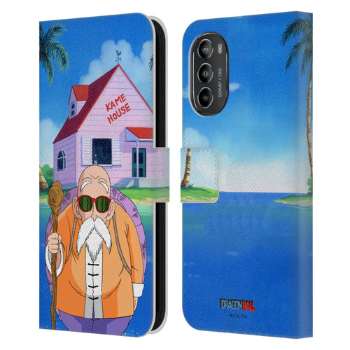 Dragon Ball Characters Master Roshi Leather Book Wallet Case Cover For Motorola Moto G82 5G