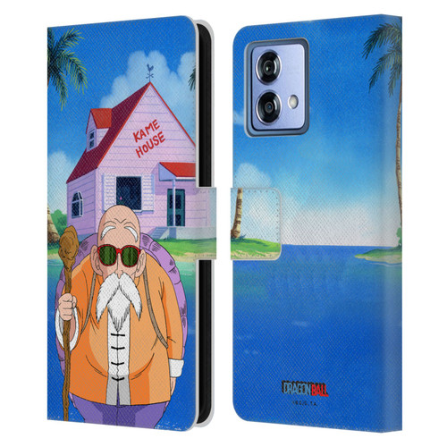 Dragon Ball Characters Master Roshi Leather Book Wallet Case Cover For Motorola Moto G84 5G