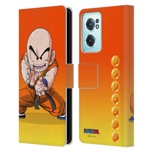 Dragon Ball Characters Krillin Leather Book Wallet Case Cover For OnePlus Nord CE 2 5G