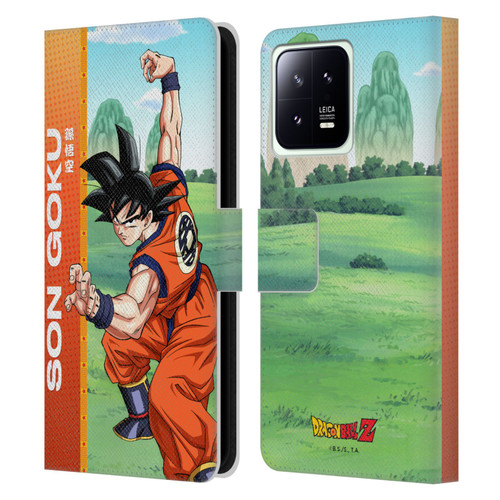 Dragon Ball Z Saiyan Arc Characters Son Goku Leather Book Wallet Case Cover For Xiaomi 13 5G