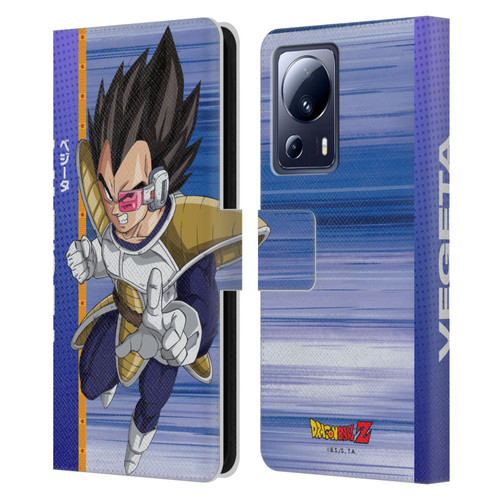 Dragon Ball Z Saiyan Arc Characters Vegeta Leather Book Wallet Case Cover For Xiaomi 13 Lite 5G