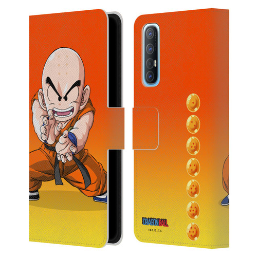 Dragon Ball Characters Krillin Leather Book Wallet Case Cover For OPPO Find X2 Neo 5G