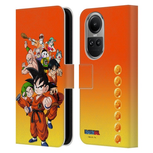 Dragon Ball Characters Group Leather Book Wallet Case Cover For OPPO Reno10 5G / Reno10 Pro 5G