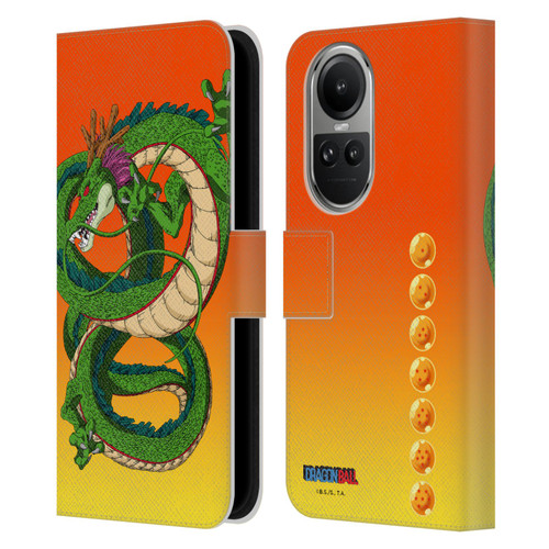 Dragon Ball Characters Shenron Leather Book Wallet Case Cover For OPPO Reno10 5G / Reno10 Pro 5G