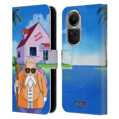 Dragon Ball Characters Master Roshi Leather Book Wallet Case Cover For OPPO Reno10 5G / Reno10 Pro 5G