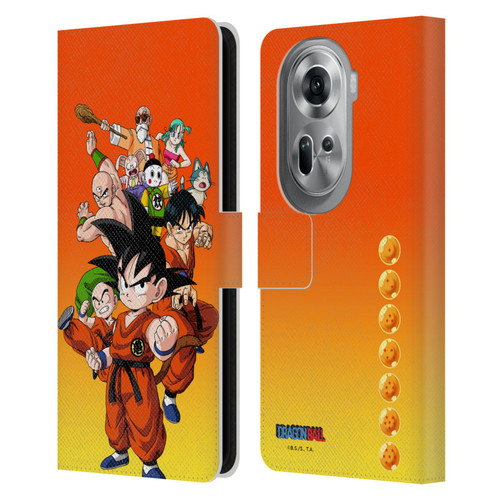 Dragon Ball Characters Group Leather Book Wallet Case Cover For OPPO Reno11 Pro