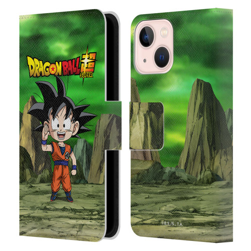 Dragon Ball Super Characters Goku Leather Book Wallet Case Cover For Apple iPhone 13 Mini