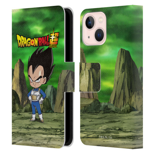 Dragon Ball Super Characters Vegeta Leather Book Wallet Case Cover For Apple iPhone 13 Mini