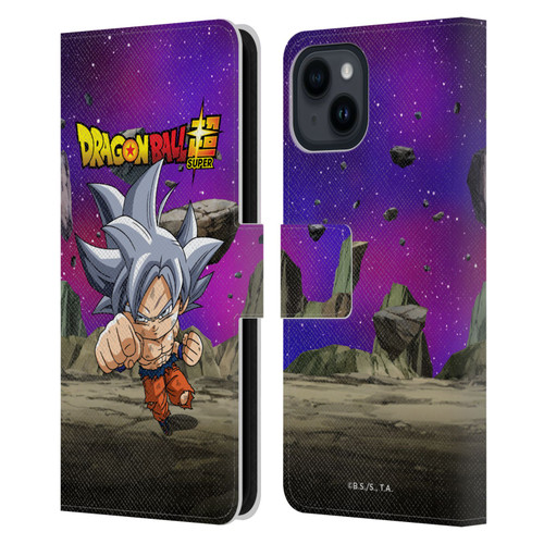 Dragon Ball Super Characters Ultra Instinct Goku Leather Book Wallet Case Cover For Apple iPhone 15