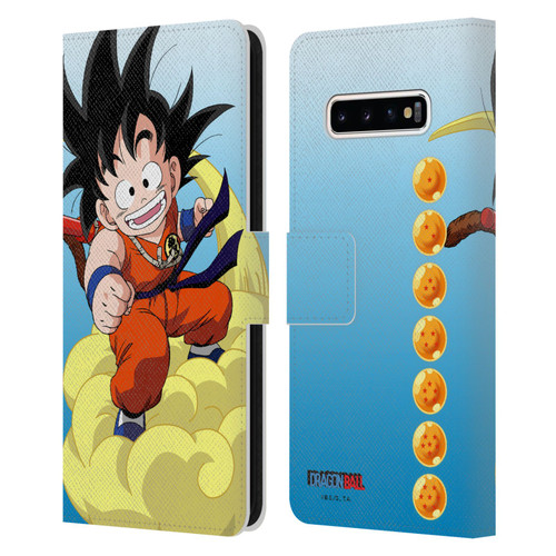 Dragon Ball Characters Goku Leather Book Wallet Case Cover For Samsung Galaxy S10+ / S10 Plus