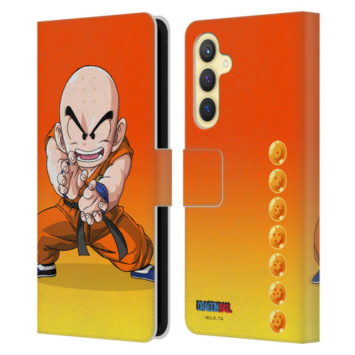 Dragon Ball Characters Krillin Leather Book Wallet Case Cover For Samsung Galaxy S23 FE 5G