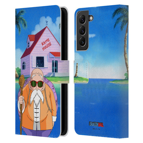 Dragon Ball Characters Master Roshi Leather Book Wallet Case Cover For Samsung Galaxy S22+ 5G