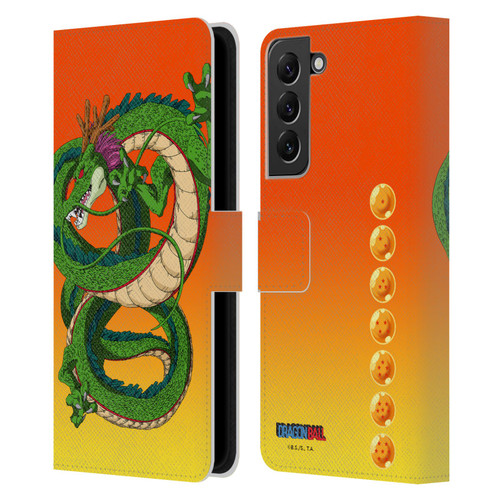 Dragon Ball Characters Shenron Leather Book Wallet Case Cover For Samsung Galaxy S22+ 5G