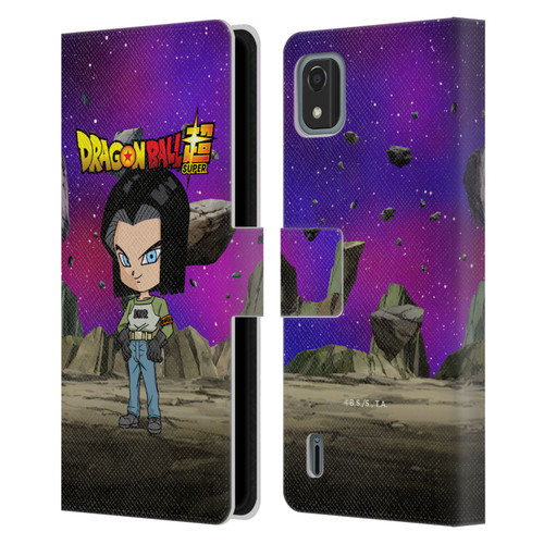 Dragon Ball Super Characters Android 17 Leather Book Wallet Case Cover For Nokia C2 2nd Edition