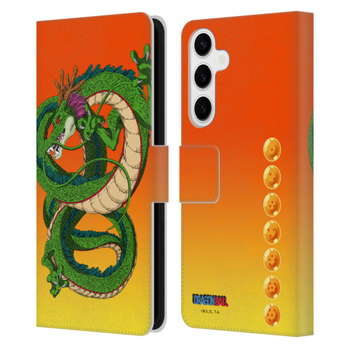 Dragon Ball Characters Shenron Leather Book Wallet Case Cover For Samsung Galaxy S24+ 5G