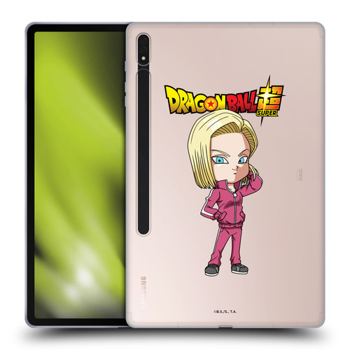 Dragon Ball Super Characters Android 18 Soft Gel Case for Samsung Galaxy Tab S8 Plus