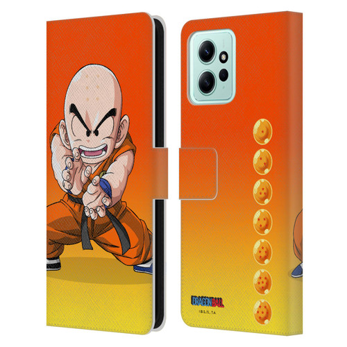 Dragon Ball Characters Krillin Leather Book Wallet Case Cover For Xiaomi Redmi 12