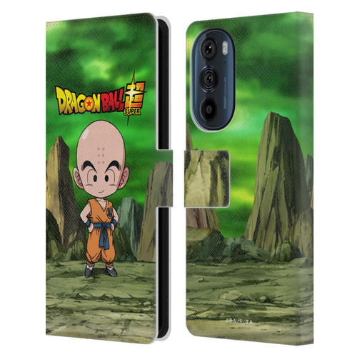 Dragon Ball Super Characters Krillin Leather Book Wallet Case Cover For Motorola Edge 30