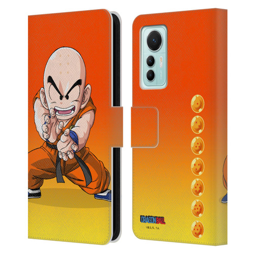 Dragon Ball Characters Krillin Leather Book Wallet Case Cover For Xiaomi 12 Lite