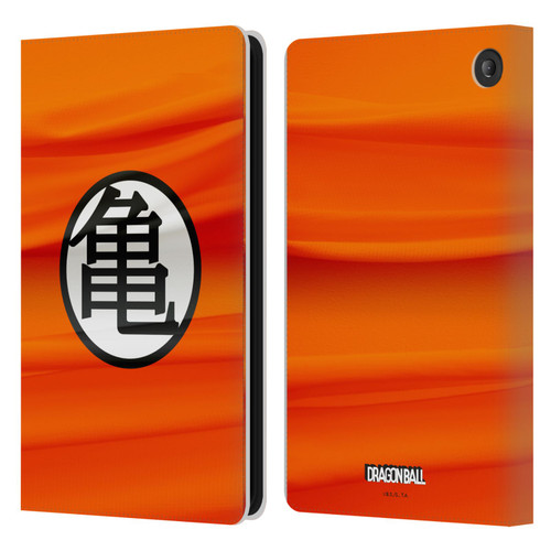 Dragon Ball Iconic Kame Symbol Leather Book Wallet Case Cover For Amazon Fire 7 2022