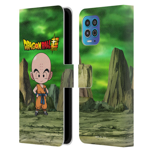 Dragon Ball Super Characters Krillin Leather Book Wallet Case Cover For Motorola Moto G100
