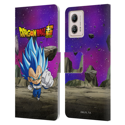 Dragon Ball Super Characters SSGSS Evolved Vegeta Leather Book Wallet Case Cover For Motorola Moto G53 5G