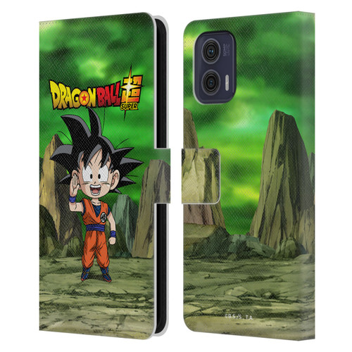 Dragon Ball Super Characters Goku Leather Book Wallet Case Cover For Motorola Moto G73 5G