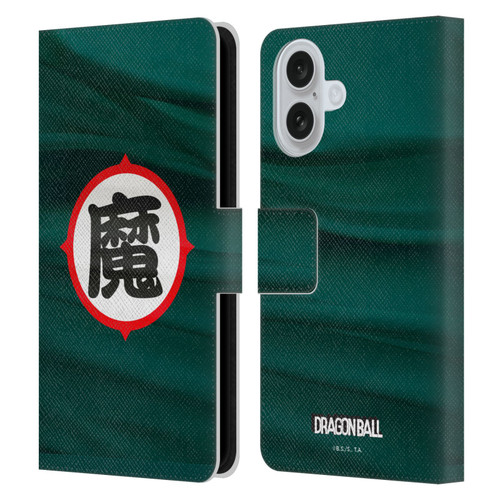 Dragon Ball Iconic King Piccolo Ma Symbol Leather Book Wallet Case Cover For Apple iPhone 16