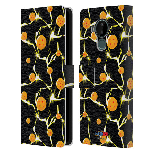 Dragon Ball Iconic Pattern Leather Book Wallet Case Cover For Nokia C30