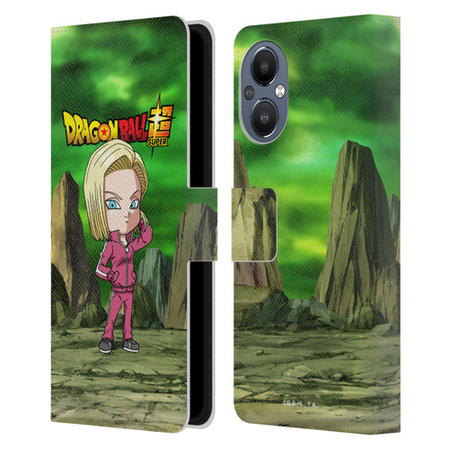 Dragon Ball Super Characters Android 18 Leather Book Wallet Case Cover For OnePlus Nord N20 5G