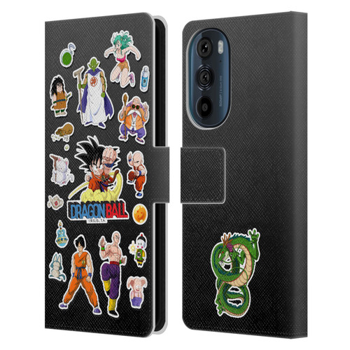 Dragon Ball Iconic Characters Collage Leather Book Wallet Case Cover For Motorola Edge 30