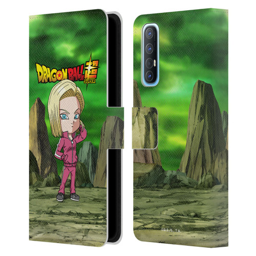 Dragon Ball Super Characters Android 18 Leather Book Wallet Case Cover For OPPO Find X2 Neo 5G