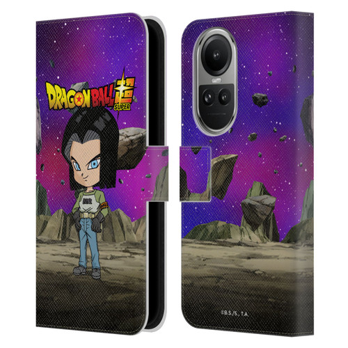 Dragon Ball Super Characters Android 17 Leather Book Wallet Case Cover For OPPO Reno10 5G / Reno10 Pro 5G