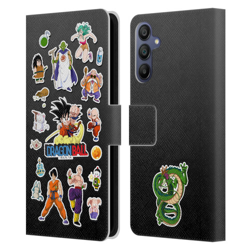 Dragon Ball Iconic Characters Collage Leather Book Wallet Case Cover For Samsung Galaxy A15