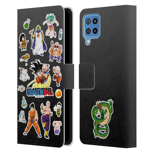 Dragon Ball Iconic Characters Collage Leather Book Wallet Case Cover For Samsung Galaxy F22 (2021)