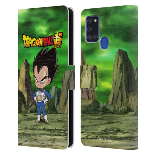 Dragon Ball Super Characters Vegeta Leather Book Wallet Case Cover For Samsung Galaxy A21s (2020)