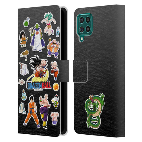 Dragon Ball Iconic Characters Collage Leather Book Wallet Case Cover For Samsung Galaxy F62 (2021)