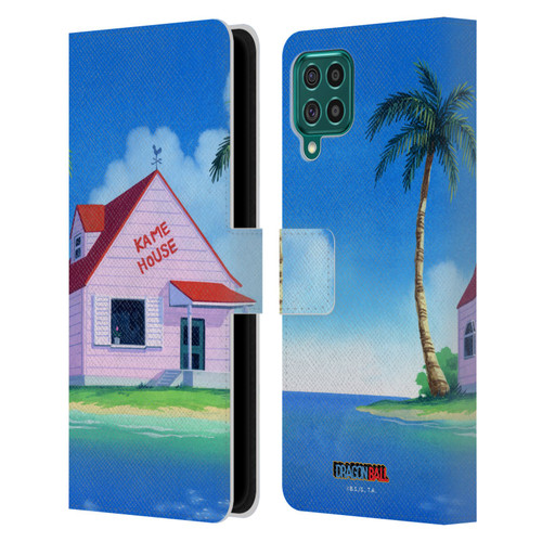 Dragon Ball Iconic Kame House Leather Book Wallet Case Cover For Samsung Galaxy F62 (2021)
